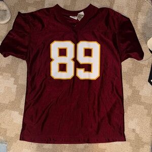 Kids Burgundy Sports Jersey with Gold Trim